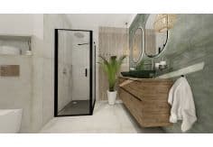 Drzwi VITALLE NOLA strona prawa 900 x 2000 mm czarne soft