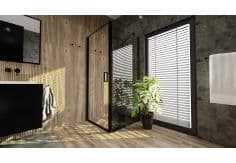 Ścianka VITALLE NOLA 1200 x 2000 mm czarna soft